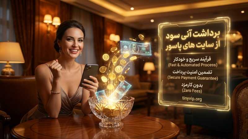 برداشت آنی سود از سایت های پاسور