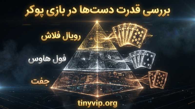 بررسی قدرت دست ها در بازی پوکر